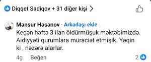 Mingəçevirdə şagirdlərin həyatı təhlükədədir