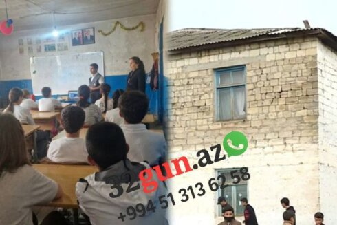 21-ci əsrdir - Amma Tovuzda bunu bilmirlər və məktəb sinifləri tövləyə oxşayır FOTO