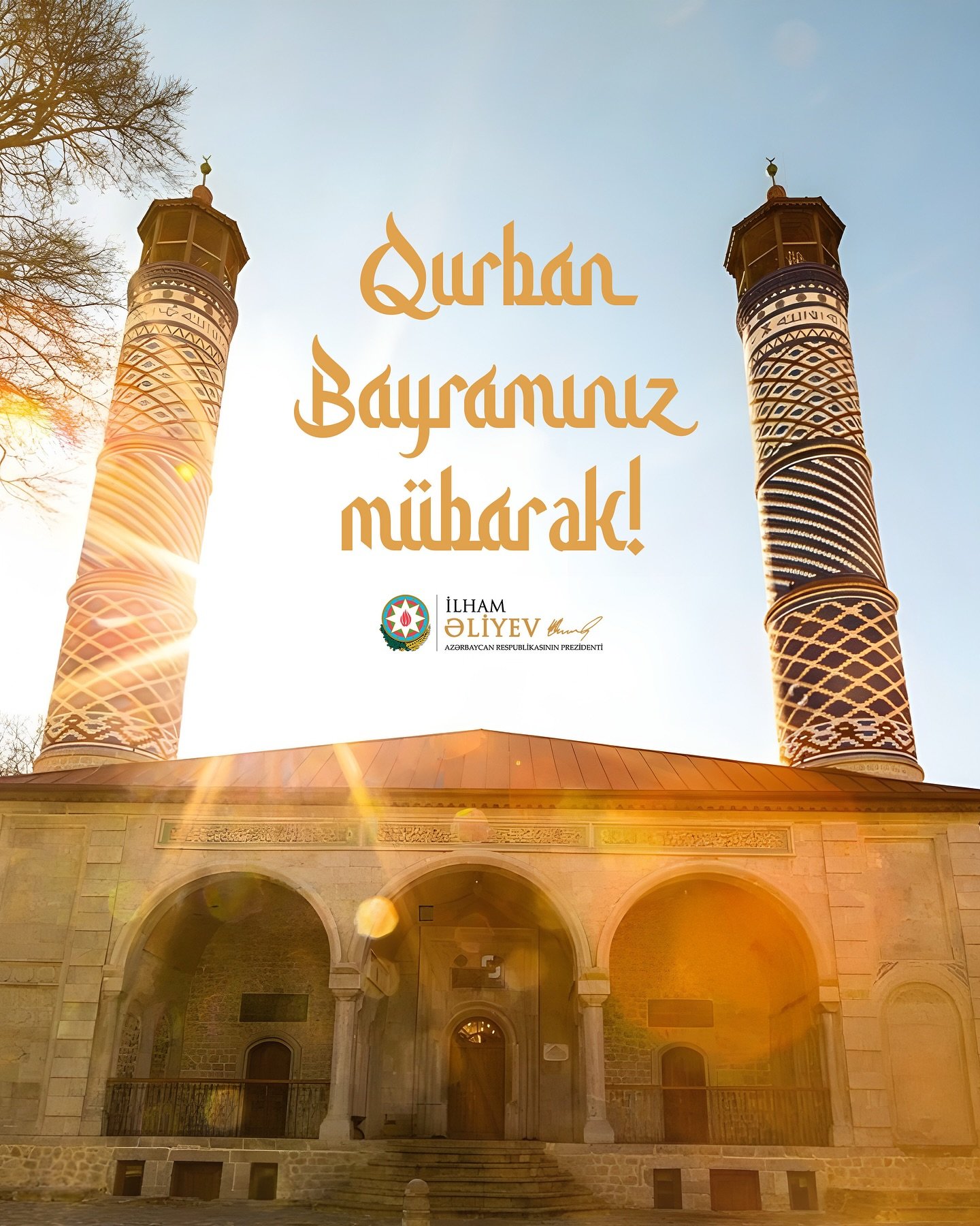 İlham Əliyev Qurban bayramı münasibətilə paylaşım edib