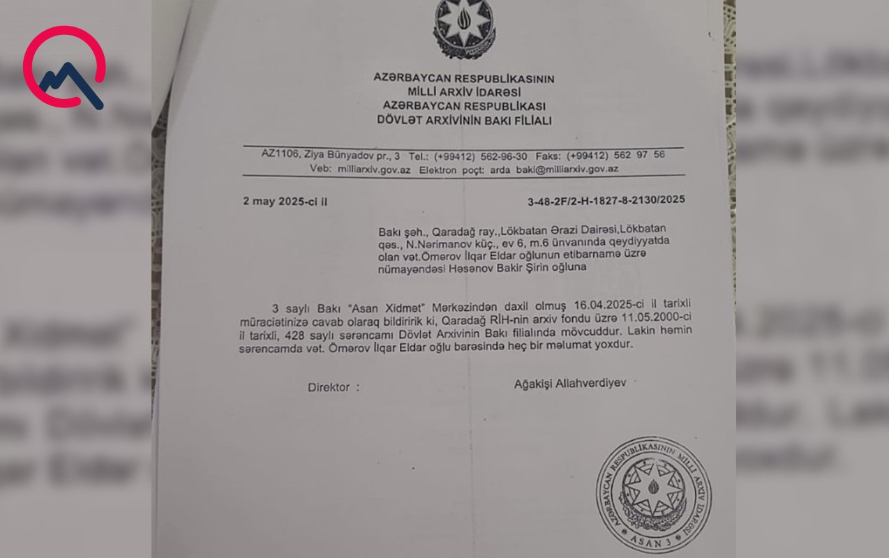Süleyman Mikayılovun nümayəndəsi vətəndaşa saxta sənəd verib?