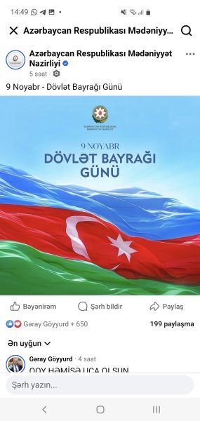 Mədəniyyət Nazirliyindən Azərbaycan bayrağına hörmətsizlik