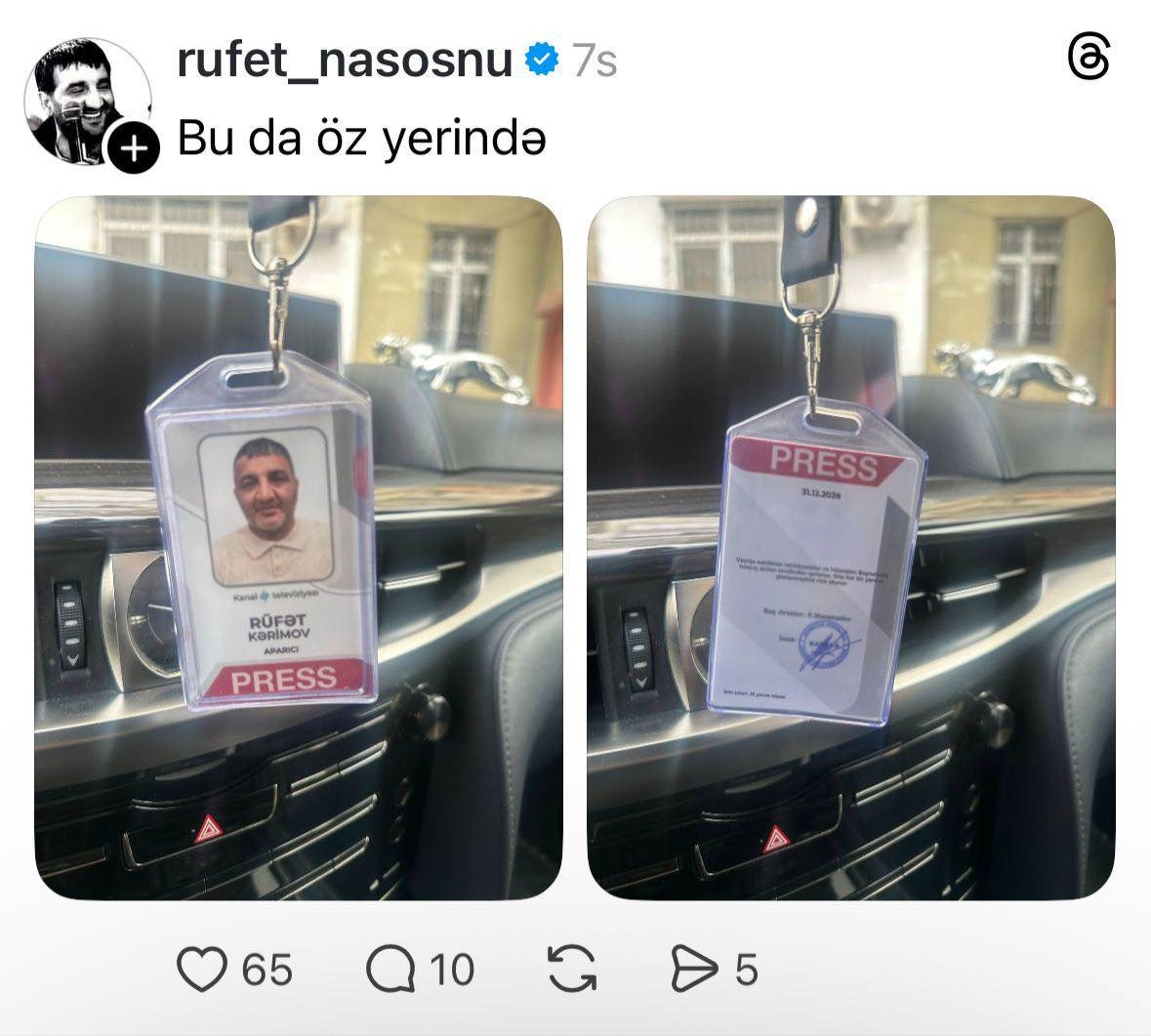 Rüfət Nasosnunun verilişi bağlandı