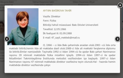 Təhsilin əvəzedilməz direktorları - Biri 29 il, biri də 23 ildir eyni məktəbə rəhbərlik edir