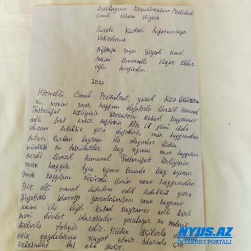 Ağstafa MKTİB-nin direktoru Rəşad Bayramov işçinin maaşından kəsir FOTO