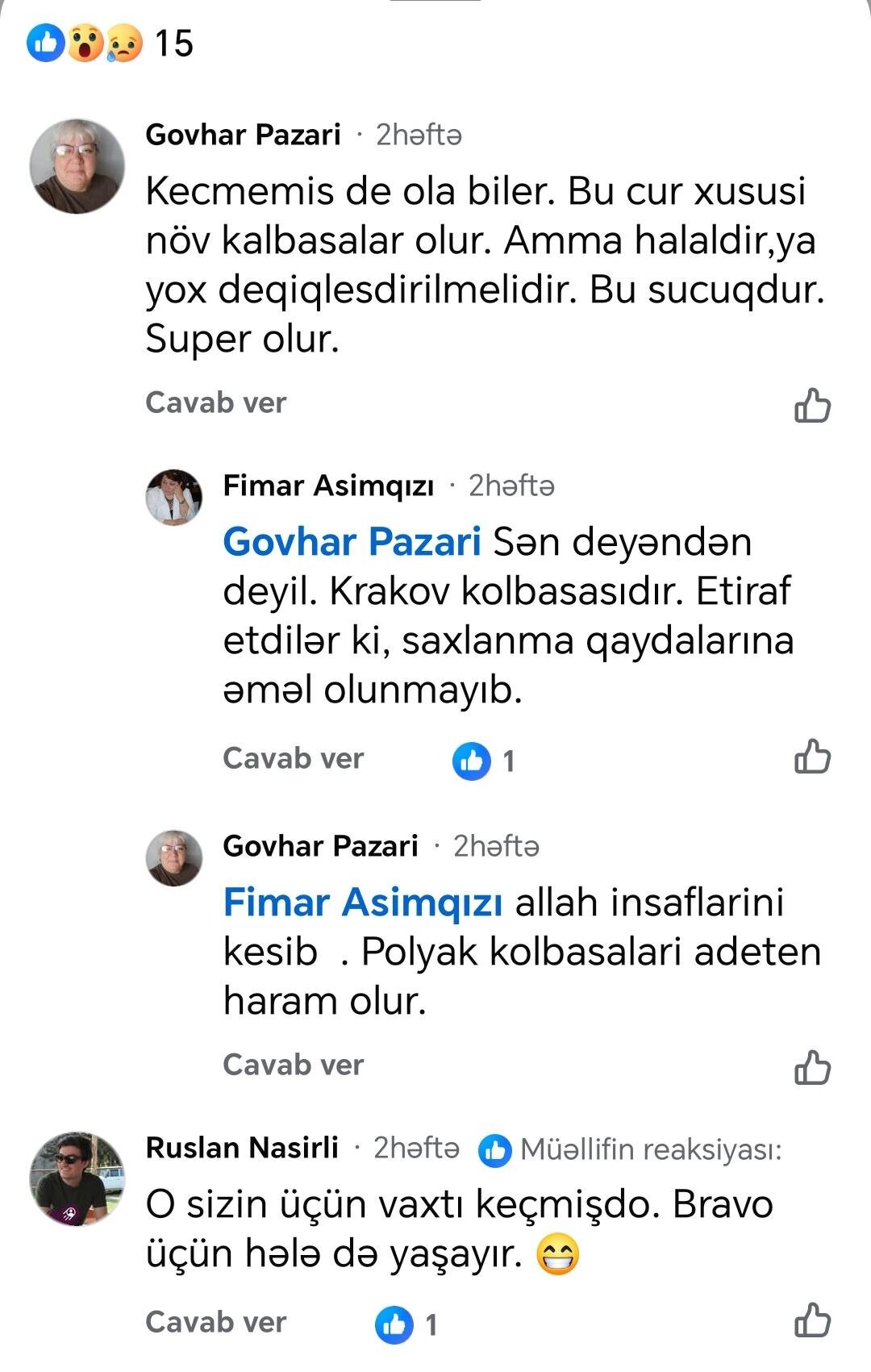 “Bravo”da xarab kolbasa məhsulları satılır?