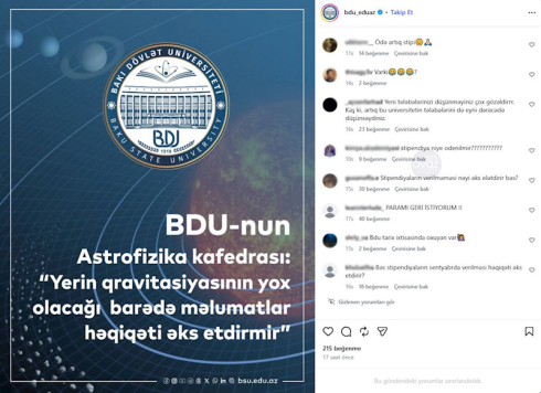 BDU tələbələri təqaüdlərini ALA BİLMİRLƏR... - Universitet isə bildirir ki...