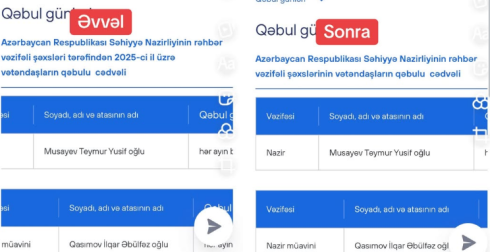 Tənqidlərdən çıxan "nəticə" - Ümumən tarix silindi FOTOFAKT