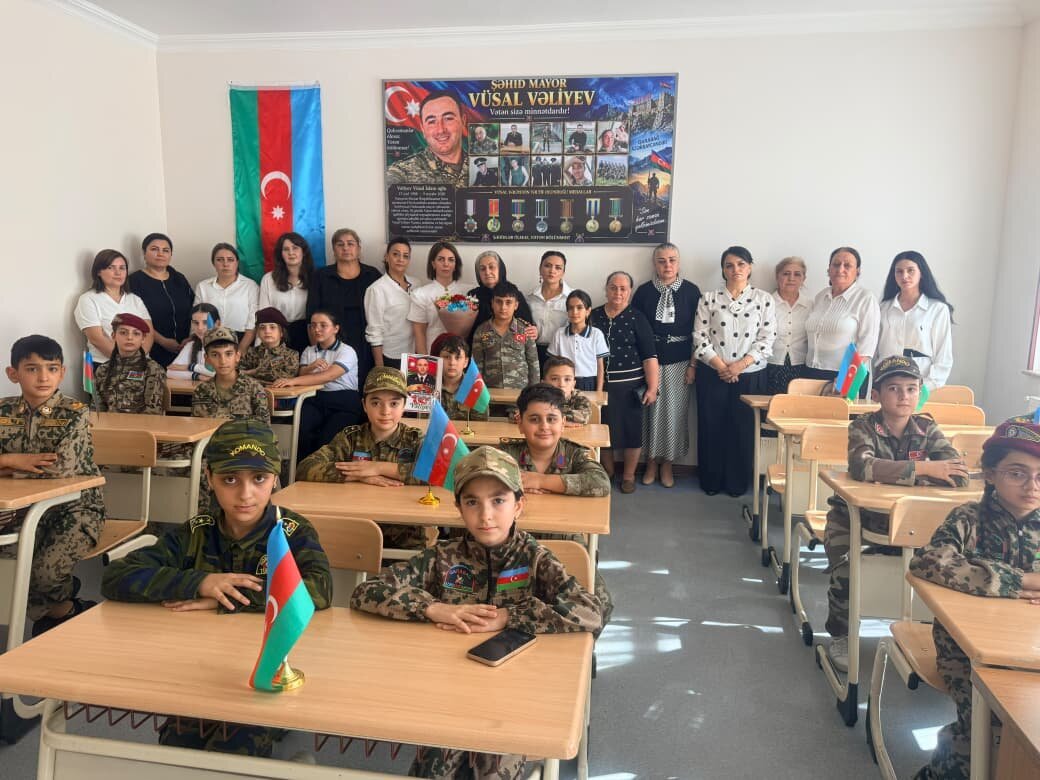 Naxçıvan şəhər 10 nömrəli məktəbdə şəhid mayor Vüsal Vəliyevin xatirəsinə həsr olunmuş tədbir keçirilib