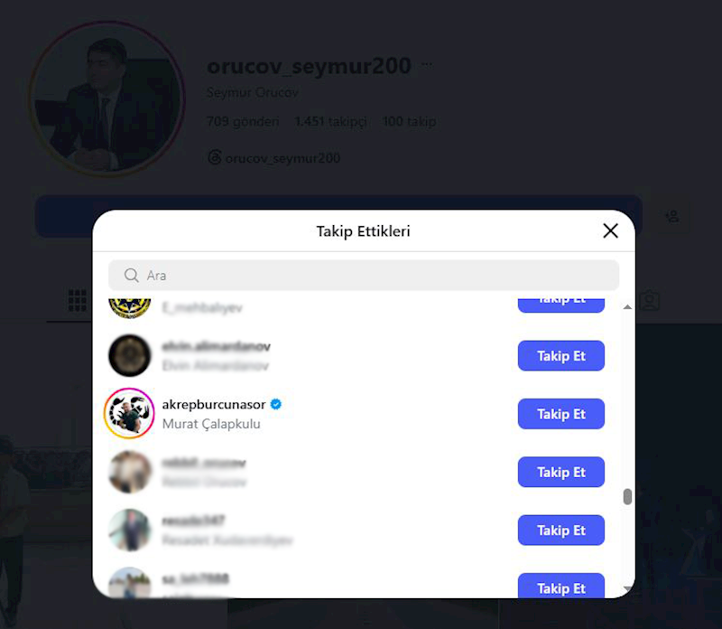 İcra başçısı “Instagram”da astrologiya, oyun, gözəllik səhifələri izləyir? - FOTO